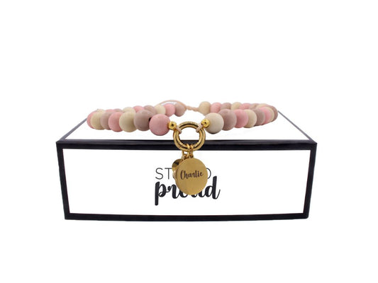 Larache Licht roze hondenketting