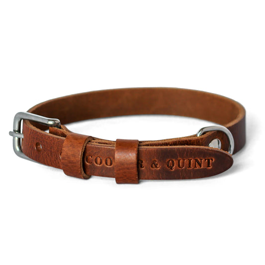 Hondenhalsband Double Trouble Bruin