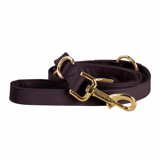 Hondenriem Bruin met goud
De DOGA Hondenriem Bruin met goud is een luxe accessoire die perfect past bij de hondenhalsband Bruin met goud. Deze donkerbruine hondenriem is niet alleen stijlvolDogawafwafHondenriem Bruin met goud