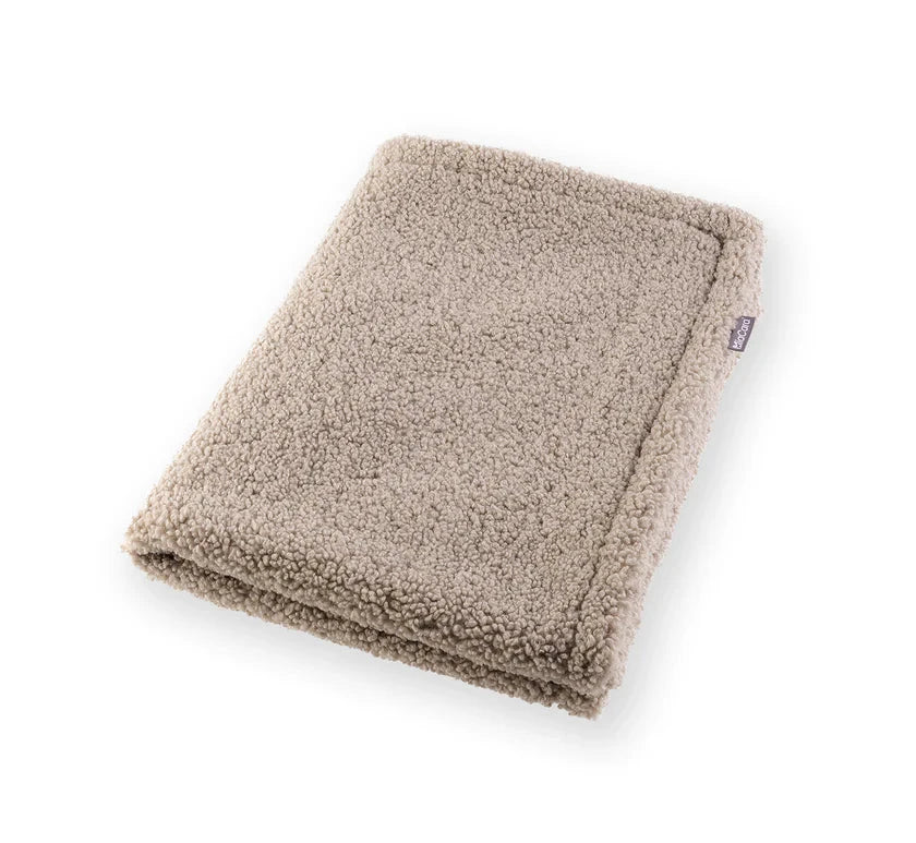 Senso hondendeken duurzame zachte beige bouclé-stof machinewasbaar warm en stijlvol