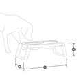 Afbeelding geladen in Galerij-viewer, Desco hondenvoerbak
