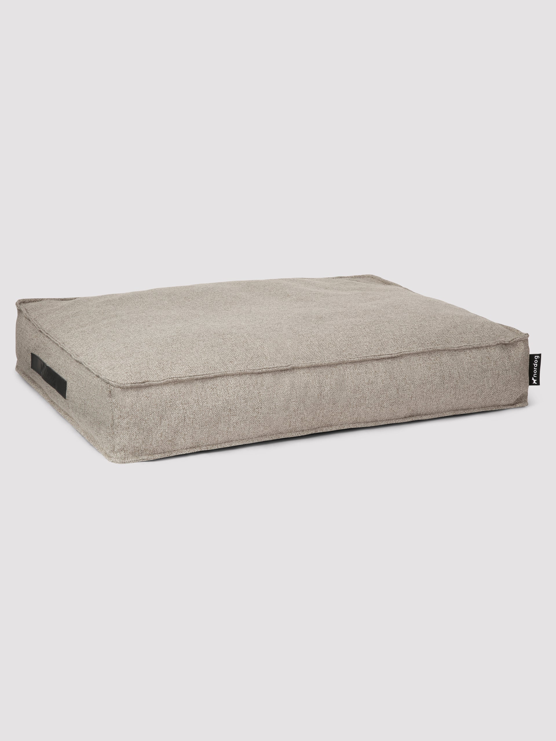 Orthopedic dog cushion Hygge Cappuccino for large breeds, durable and comfortable design.