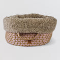 Afbeelding geladen in Galerij-viewer, POOCH POUCH Limited edition rosedust ronde Hondenmand

