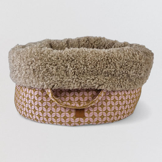 POOCH POUCH Limited edition rosedust ronde Hondenmand