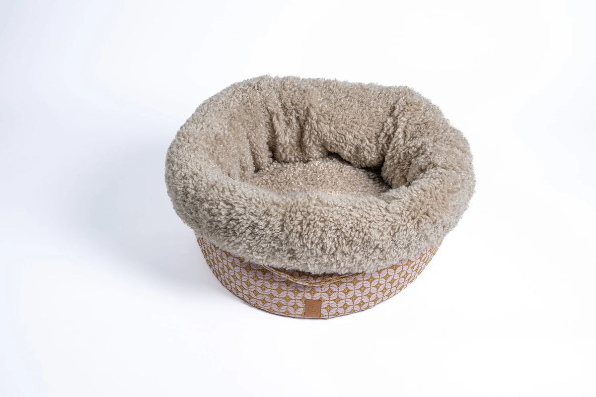 POOCH POUCH Limited edition rosedust ronde Hondenmand