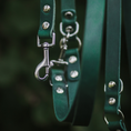 Afbeelding geladen in Galerij-viewer, Switch Verstelbare Leren Hondenriem Groen - Cooper & Quint
