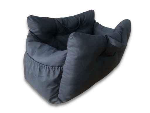 Luxe Automand zwart XL voor honden, comfortabel en veilig vervoeren in de auto.
