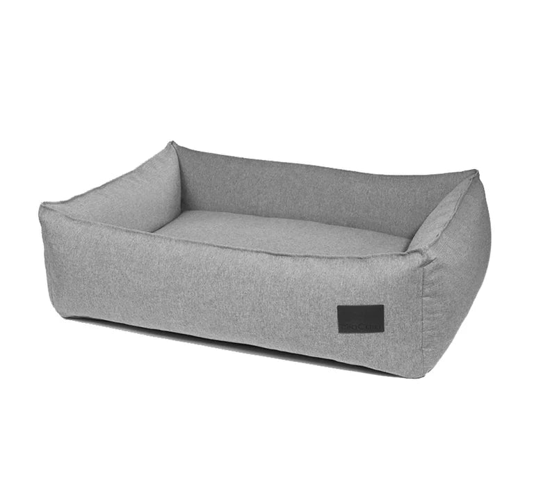 Luxe grijze Nube hondenmand van MiaCara, stijlvolle stoffen hondenbed.